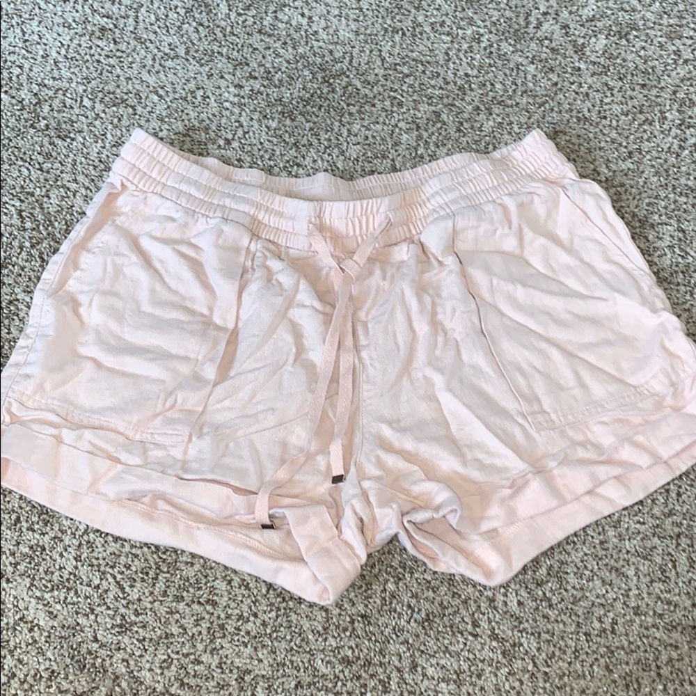 🎆 Light Pink Cuffed Comfy Fashion Shorts